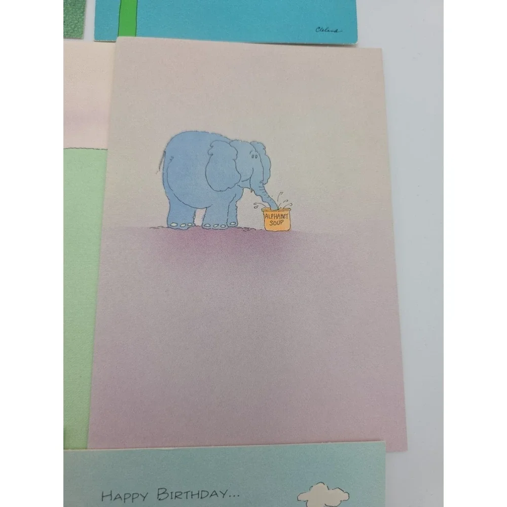 Vtg Hallmark Happy Birthday Funny Greeting Cards UNUSED Envelopes Lot of 16 80s